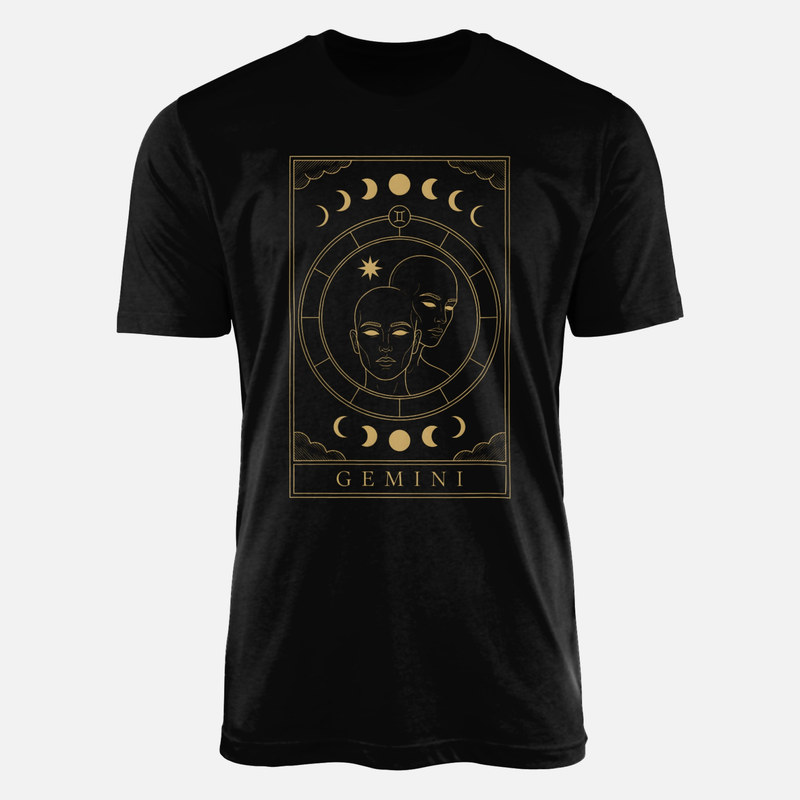 T-shirts: Carte de tarot G&eacute;meaux mystique