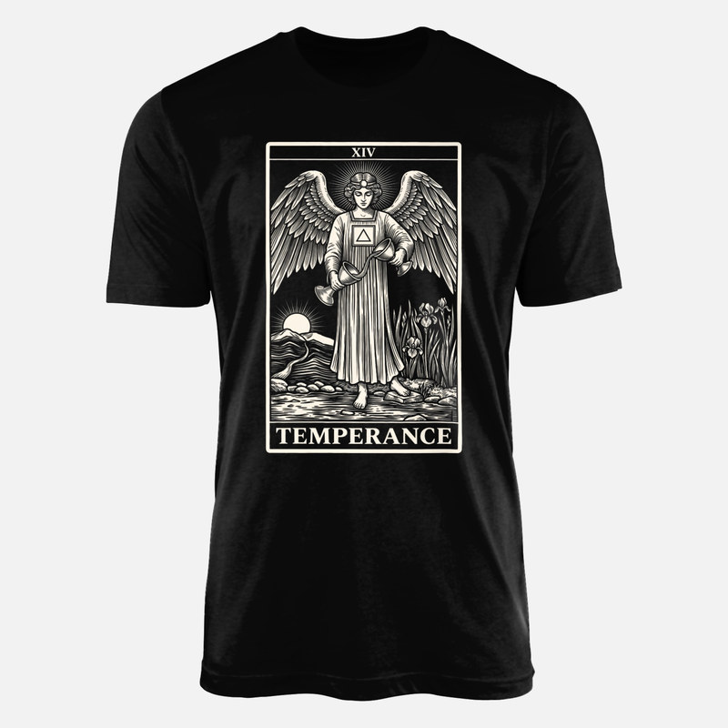 T-shirts: Carte de tarot Temp&eacute;rance ange