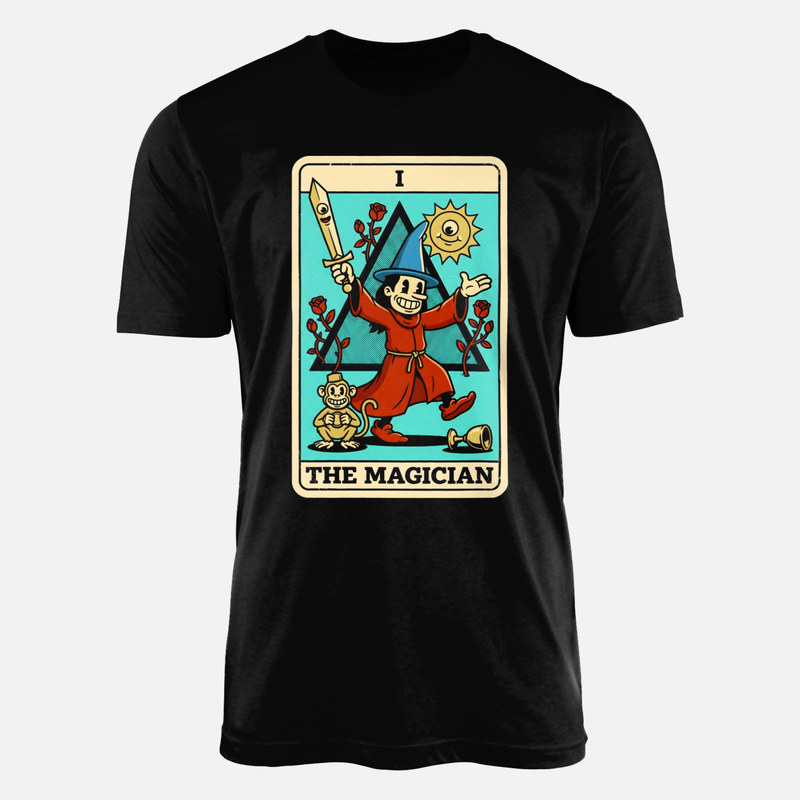 T-shirts: Carte de tarot le bateleur cartoon vintage