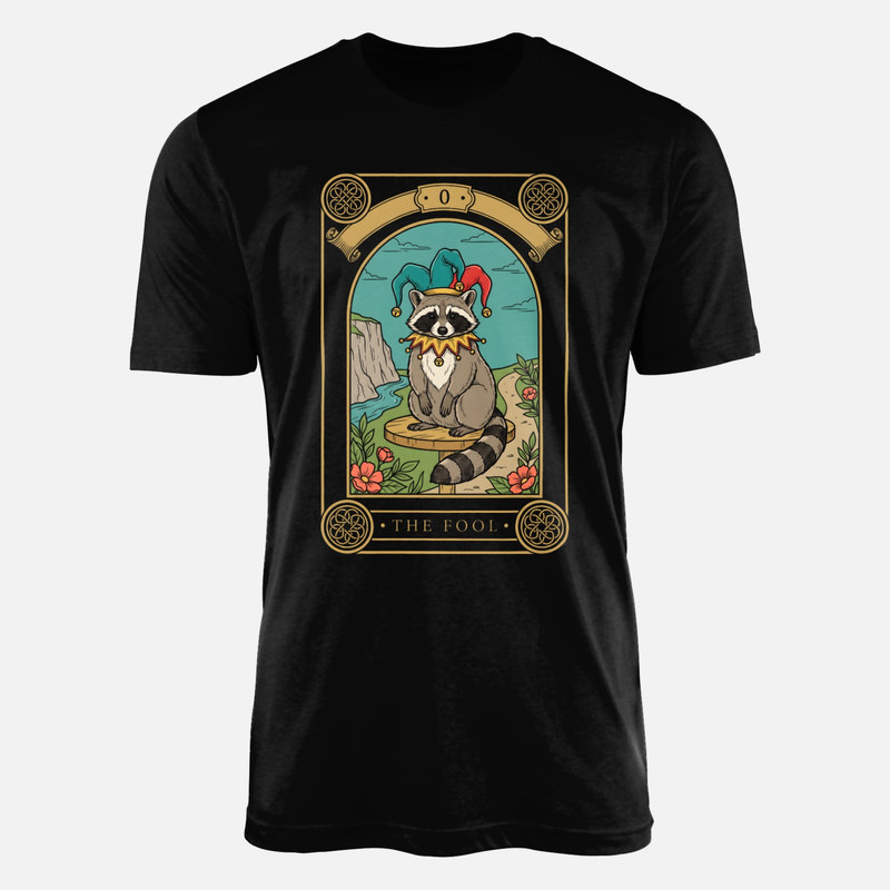 T-shirts: Carte de tarot raton laveur le fou