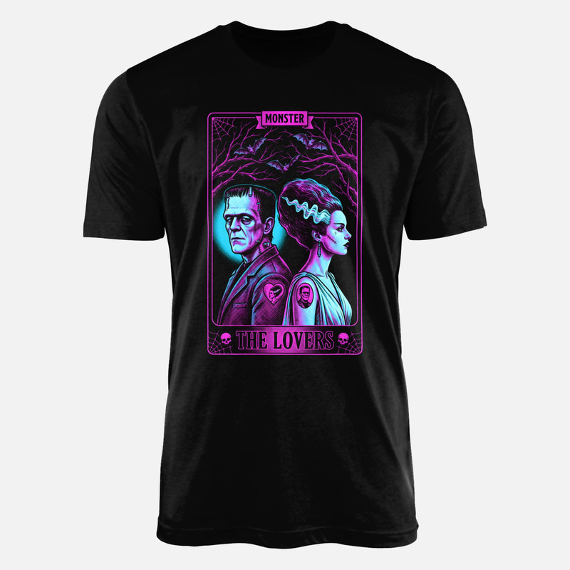 T-shirts: Monstre et fianc&eacute;e carte de tarot