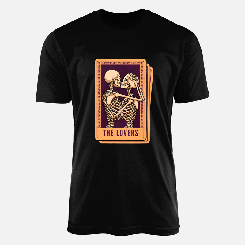 T-shirts: Carte de tarot les amoureux squelettes