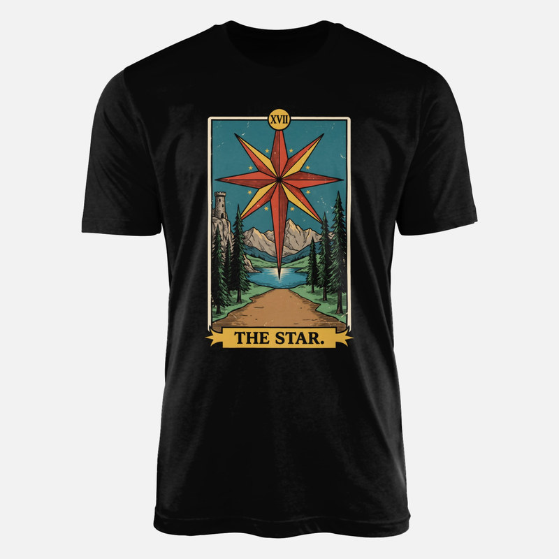 T-shirts: Carte tarot L'&Eacute;toile XVII vintage
