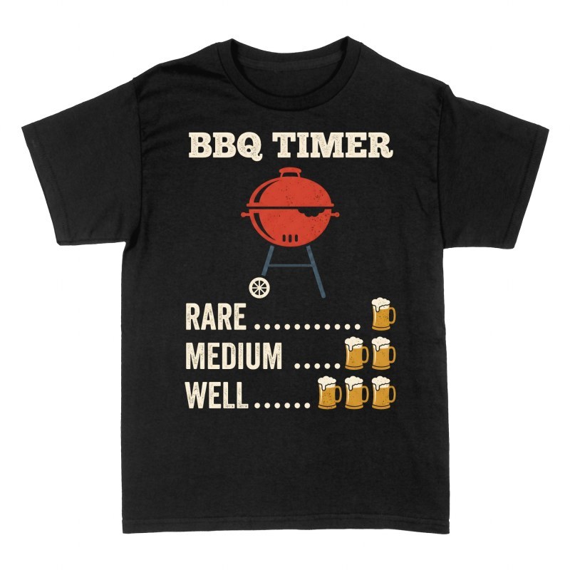 T-shirts: Minuteur de barbecue et bi&egrave;res