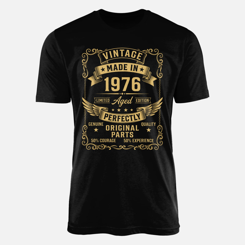T-shirts: &Eacute;tiquette de whisky vintage &eacute;dition 1976