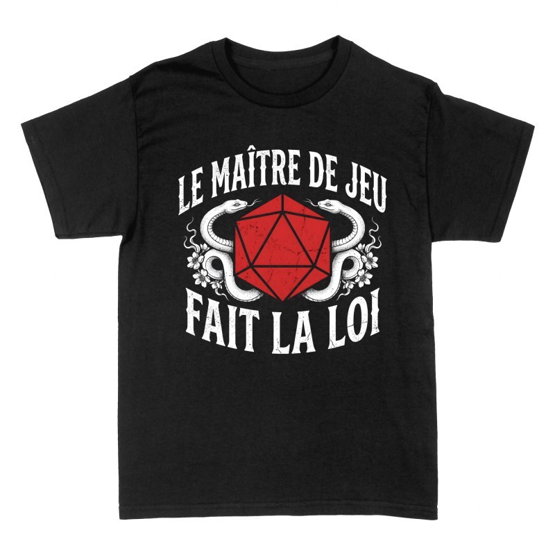 T-shirts: Le ma&icirc;tre de jeu fait la loi d&eacute; d20