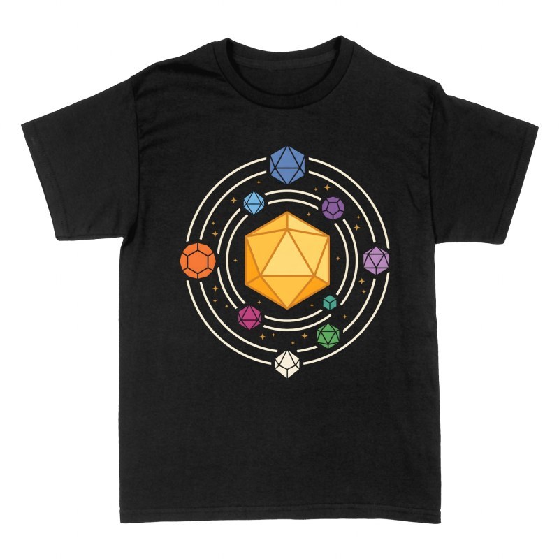 T-shirts: Syst&egrave;me solaire d&eacute;s poly&eacute;driques