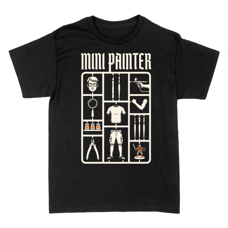 T-shirts: Kit grappe peintre de figurines