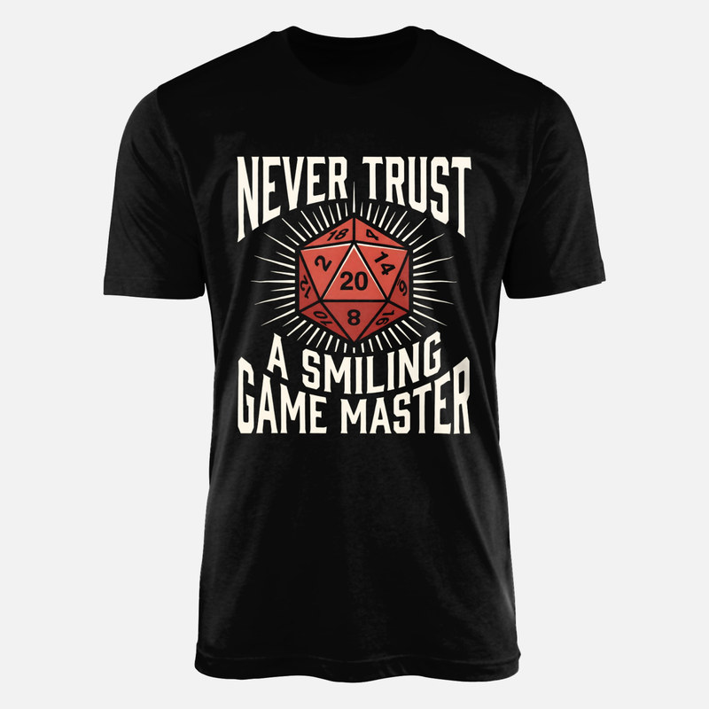 T-shirts: M&eacute;fiez-vous du ma&icirc;tre du jeu souriant