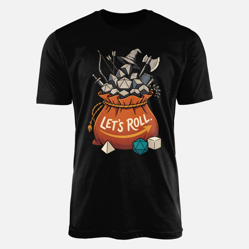 T-shirts: Bourse &agrave; d&eacute;s de jeu de r&ocirc;le Let's Roll
