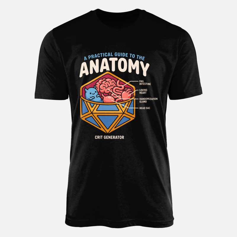 T-shirts: Anatomie humoristique d&eacute; d20
