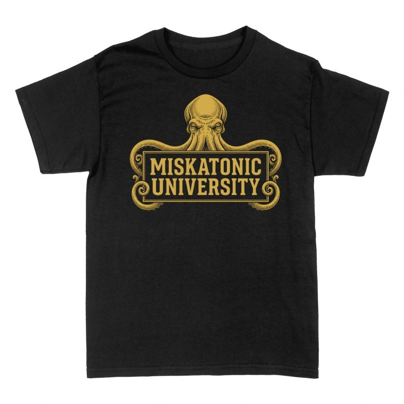 T-shirts: Universit&eacute; Miskatonic et monstre marin