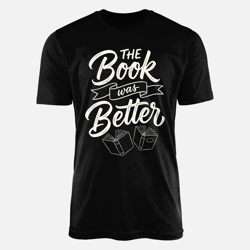 T-shirts: Le livre &eacute;tait meilleur avec livres ouverts