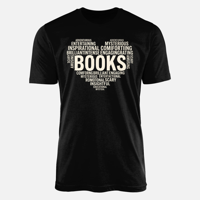 T-shirts: C&oelig;ur de mots pour passionn&eacute;s de lecture