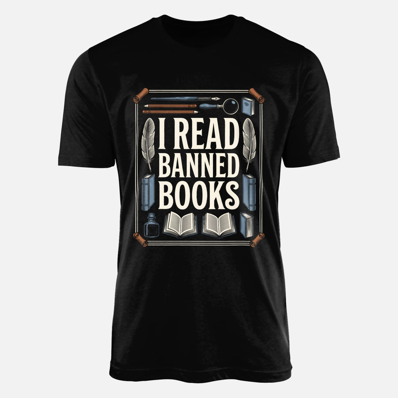 T-shirts: Je lis des livres interdits vintage