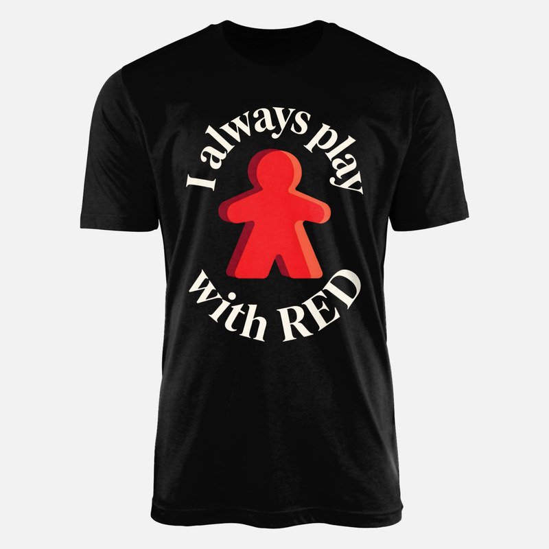 T-shirts: Meeple rouge joueur de jeu de soci&eacute;t&eacute;