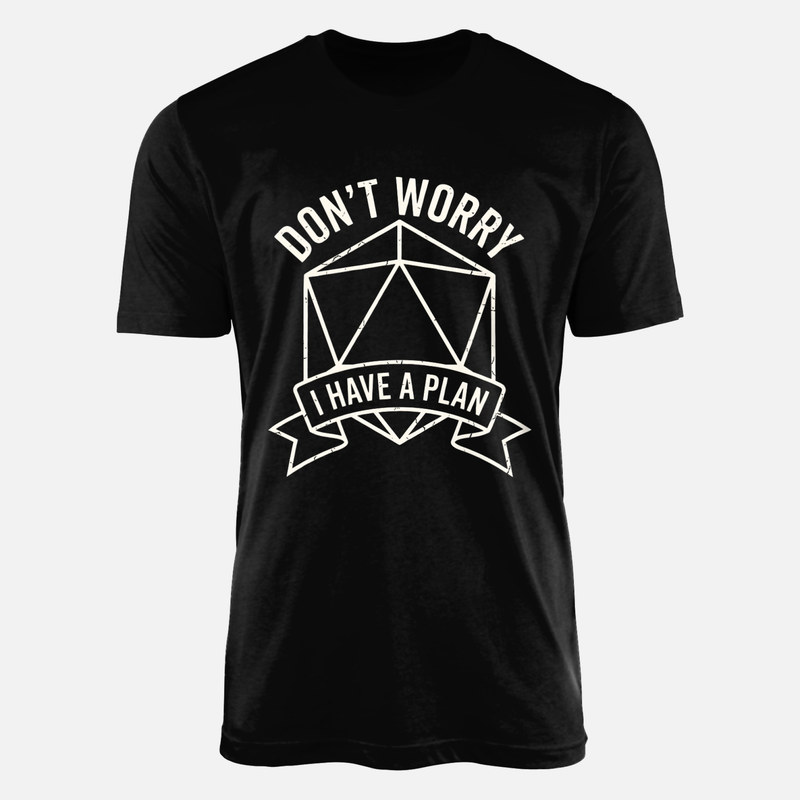 T-shirts: D&eacute; D20 avec plan jeux de r&ocirc;le