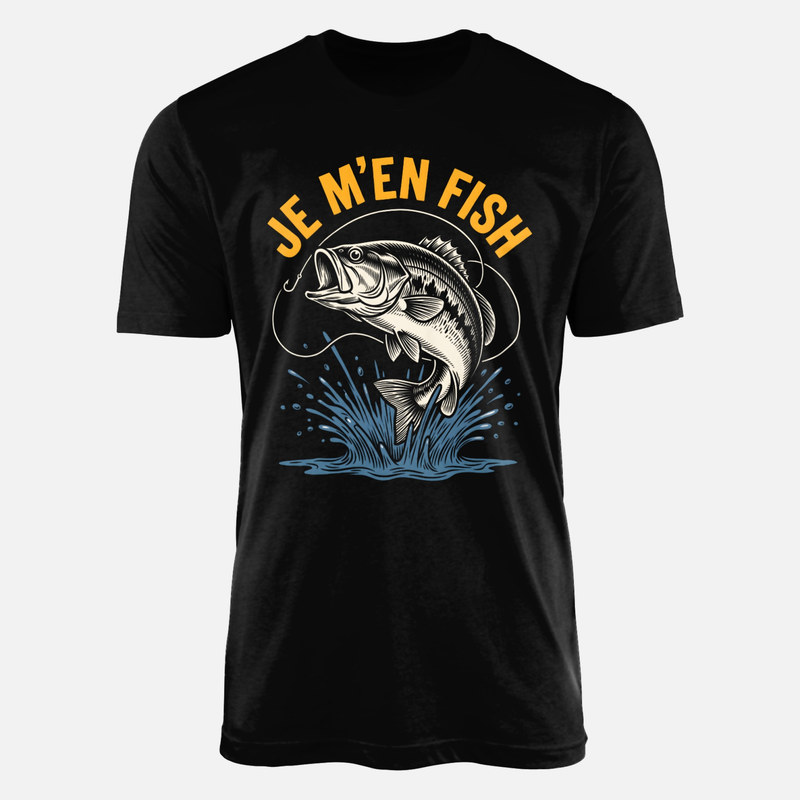 T-shirts: Je m'en fish avec bar et hame&ccedil;on