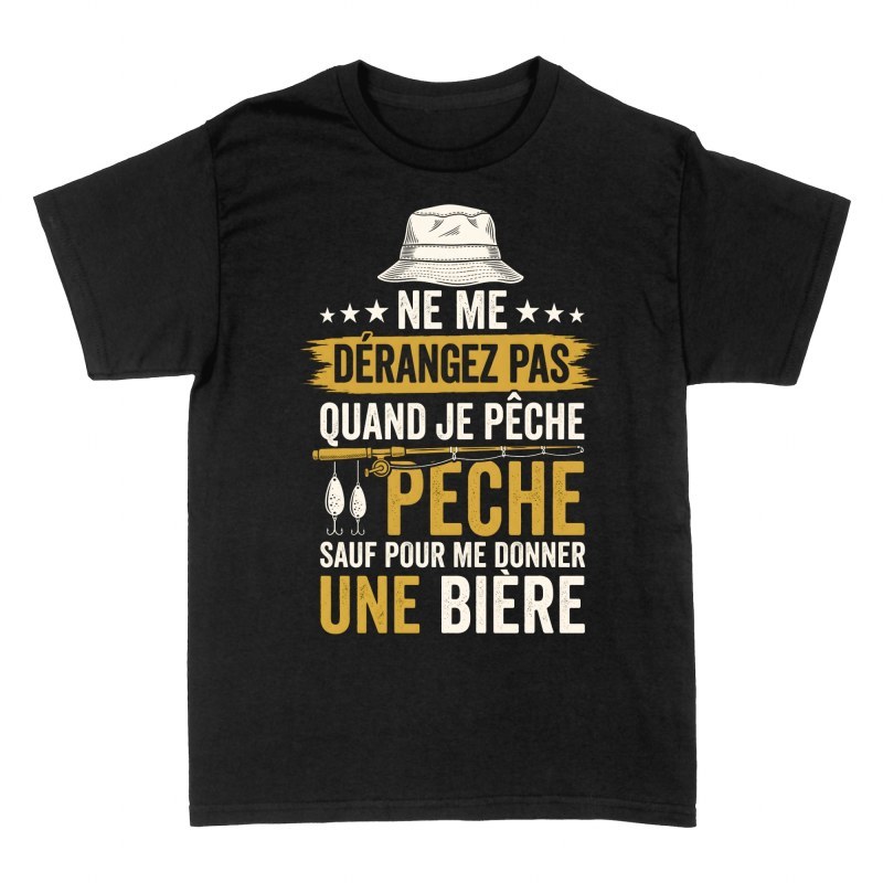 T-shirts: Ne me d&eacute;rangez pas sauf pour une bi&egrave;re
