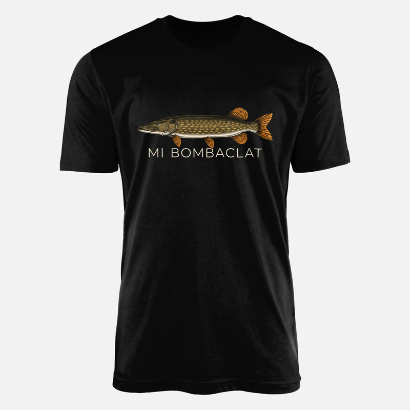 T-shirts: Brochet et texte Mi Bombaclat