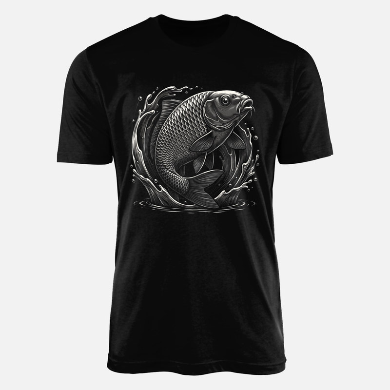 T-shirts: Carpe sautant hors de l'eau