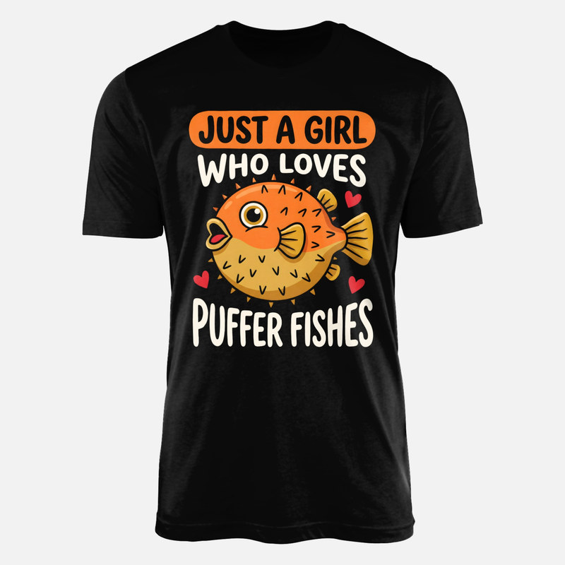 T-shirts: Fille qui aime les poissons-globes