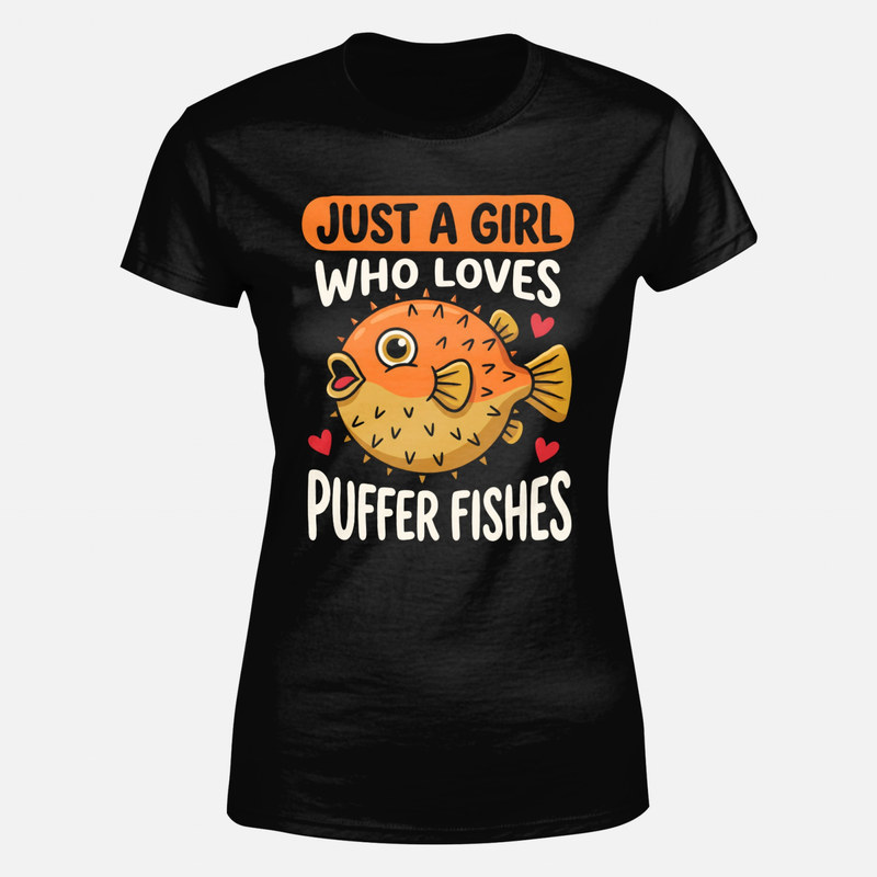 T-shirts: Fille qui aime les poissons-globes