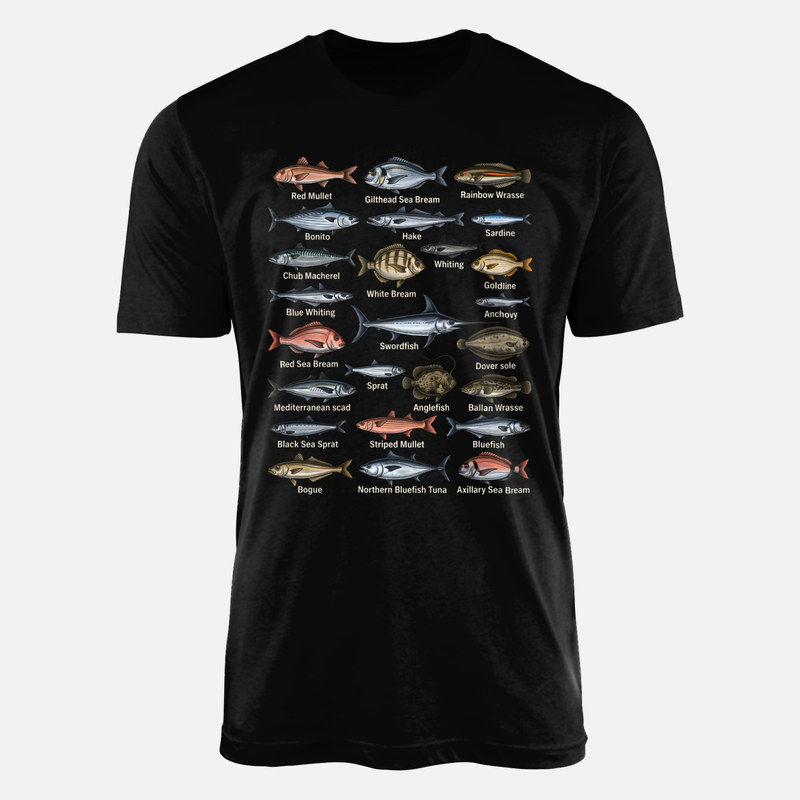 T-shirts: Guide illustr&eacute; des poissons marins