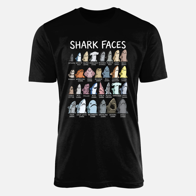 T-shirts: Guide des visages de requins