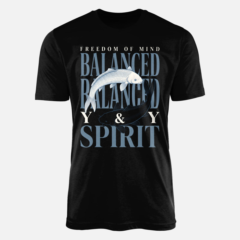 T-shirts: Carpes ko&iuml; &eacute;quilibre yin yang