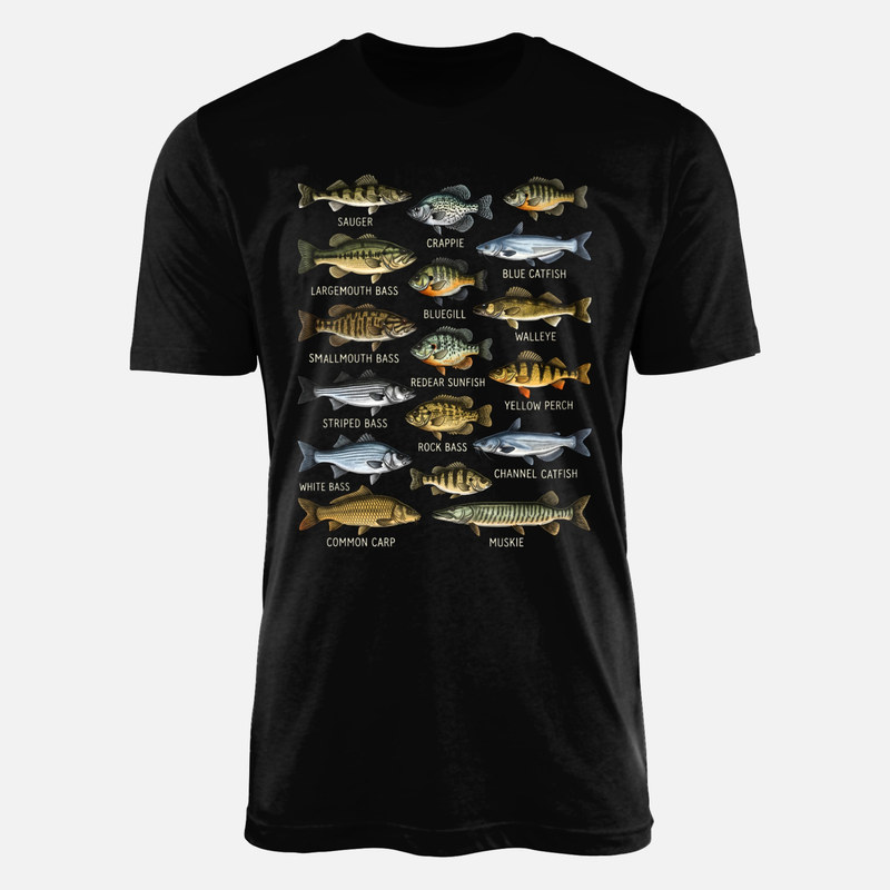 T-shirts: Guide des poissons d'eau douce