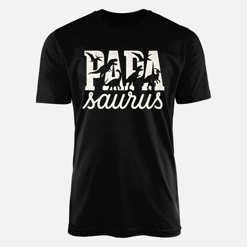 T-shirts: Papasaurus silhouettes de dinosaures