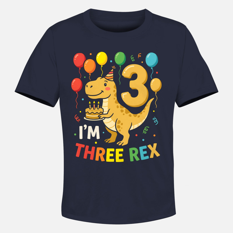 T-shirts: Dinosaure Three Rex 3 ans anniversaire
