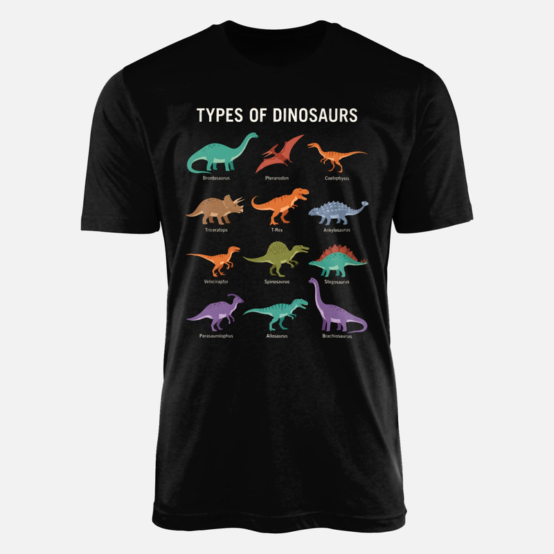 T-shirts: Guide des types de dinosaures