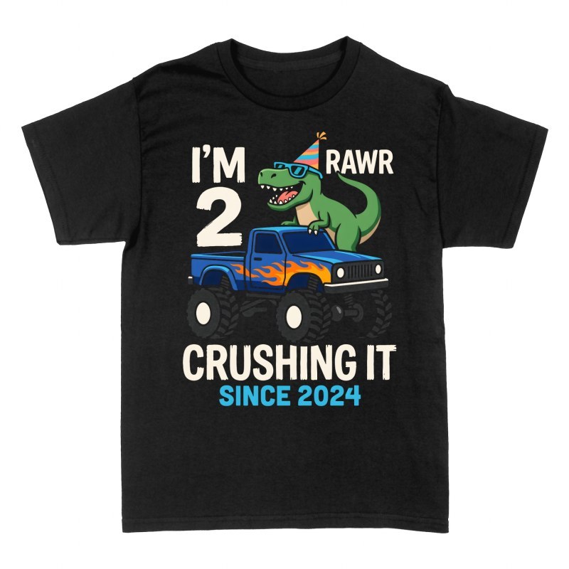T-shirts: Dinosaure 2 ans monster truck