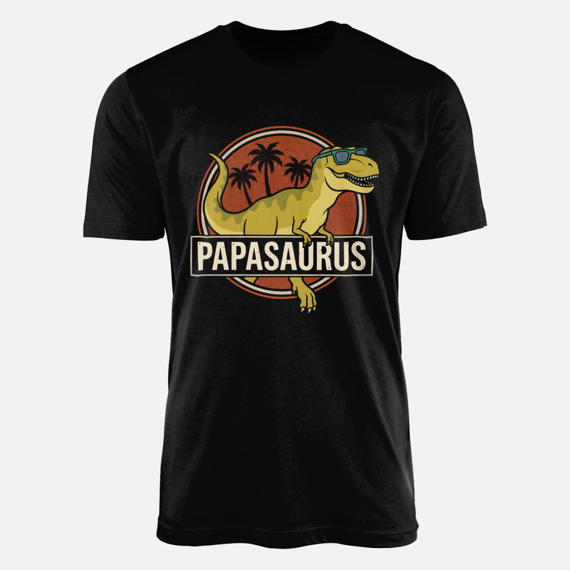 T-shirts: Dinosaure t-rex papasaurus &agrave; lunettes