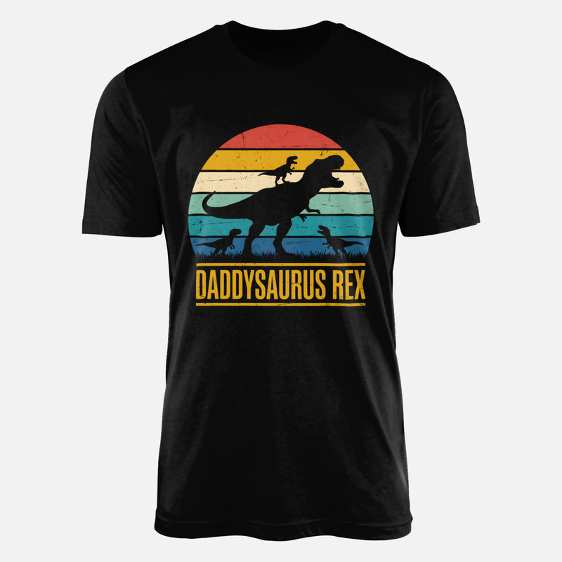 T-shirts: Papa T-Rex et ses trois petits
