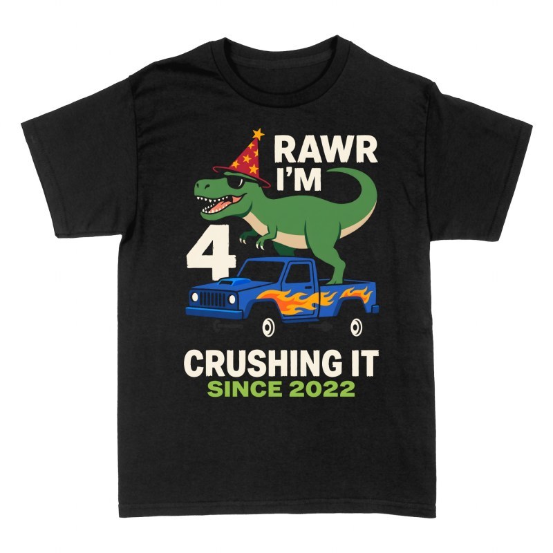T-shirts: Dinosaure 4 ans monster truck