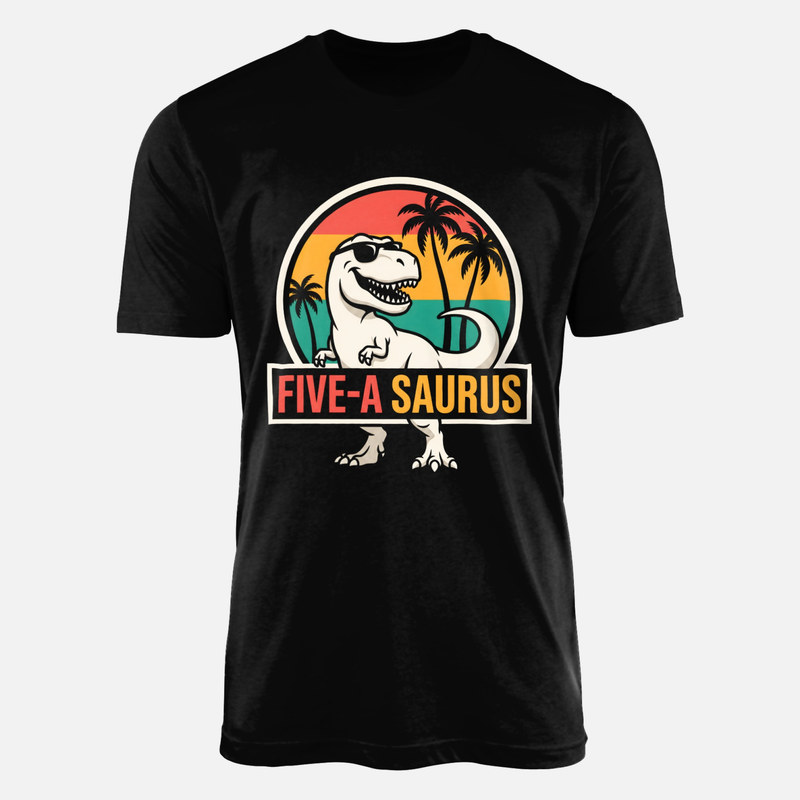 T-shirts: Dinosaure t-rex 5 ans lunettes de soleil