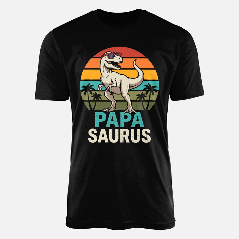 T-shirts: Papa saure T-rex lunettes de soleil