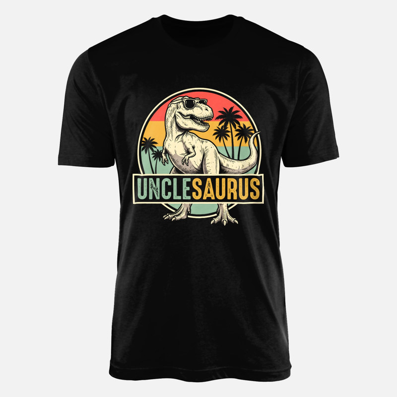 T-shirts: T-rex &agrave; lunettes de soleil coucher de soleil
