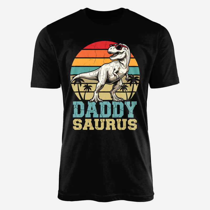 T-shirts: Papa dinosaure &agrave; lunettes r&eacute;tro