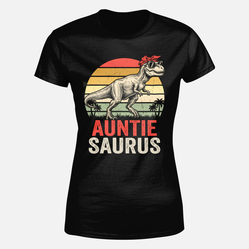 T-shirts: Tatanosaure au coucher de soleil