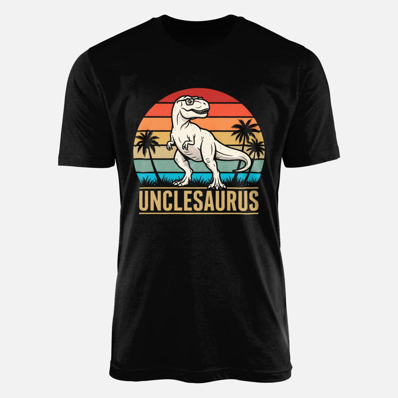 T-shirts: T-rex &agrave; lunettes Unclesaurus r&eacute;tro