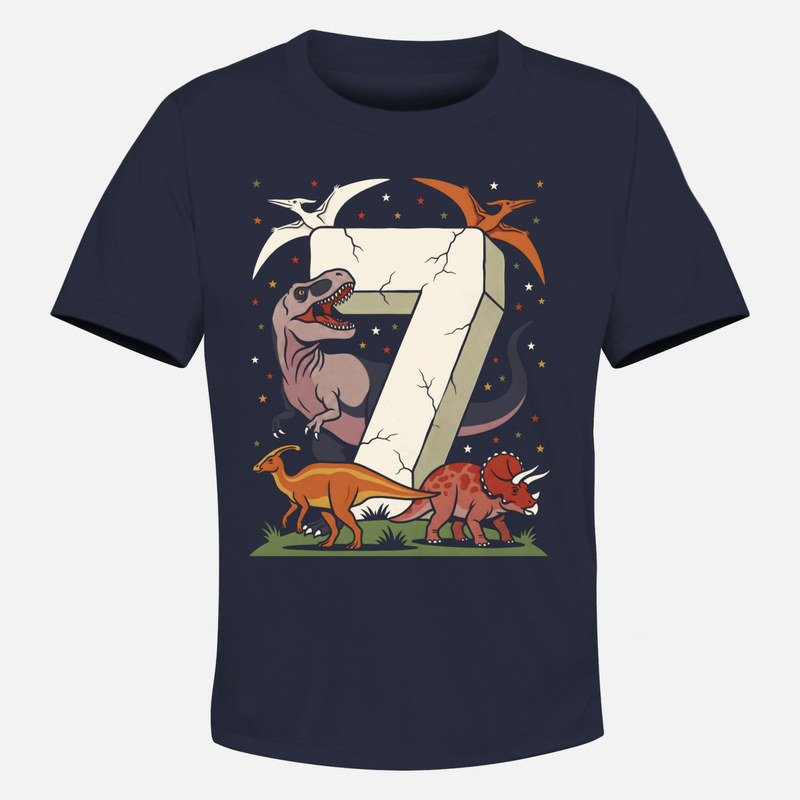 T-shirts: Dinosaure T-Rex anniversaire 7 ans