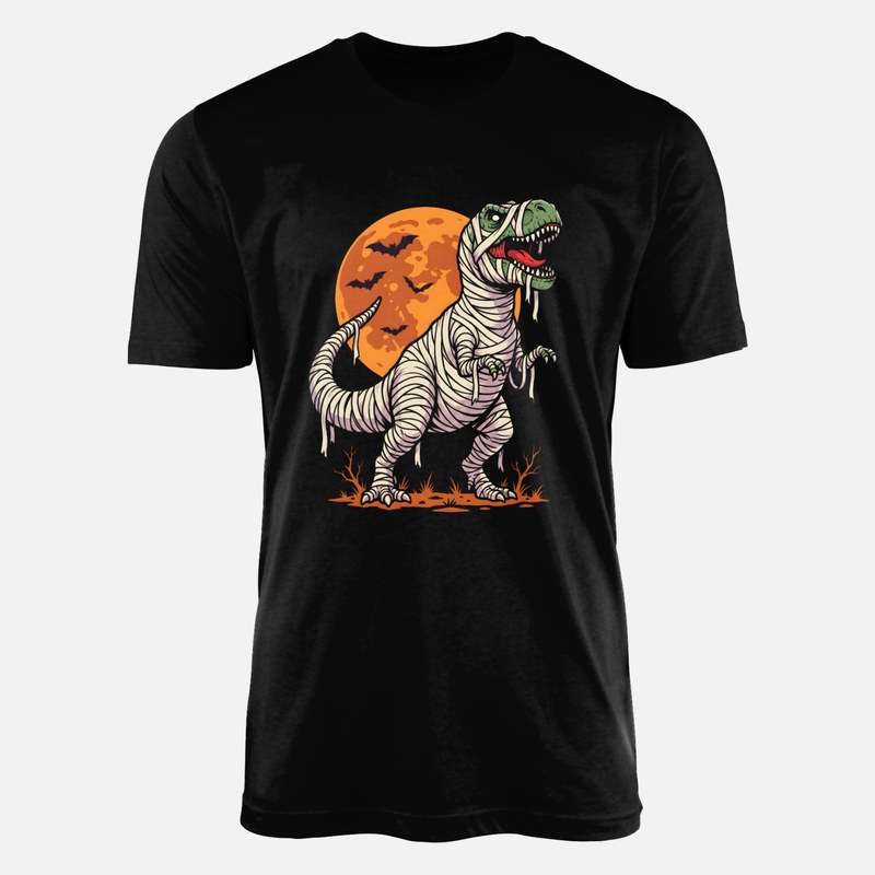 T-shirts: T-Rex momie d'Halloween