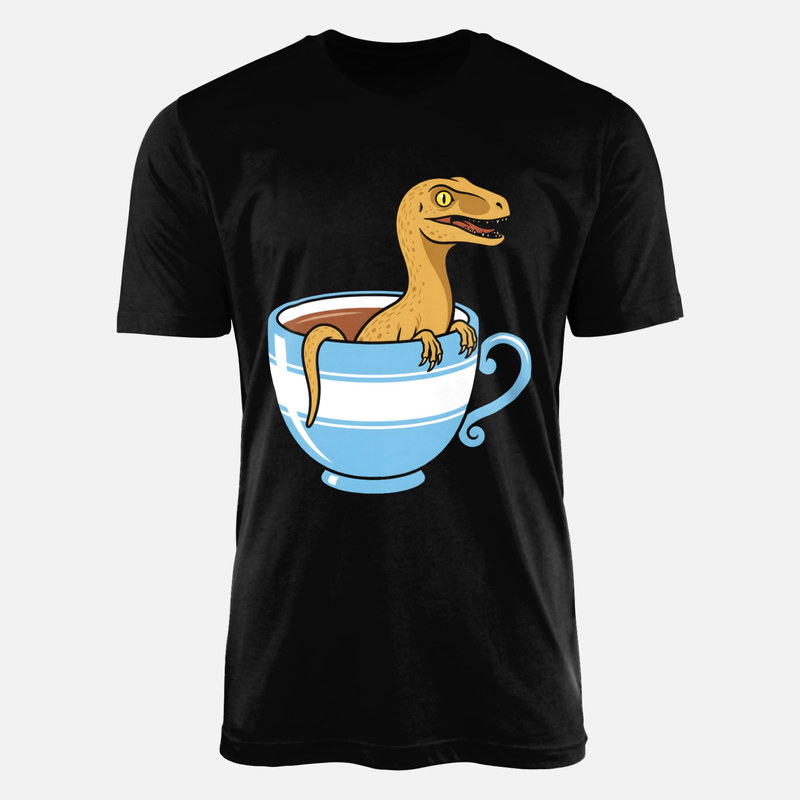 T-shirts: V&eacute;lociraptor dans une tasse