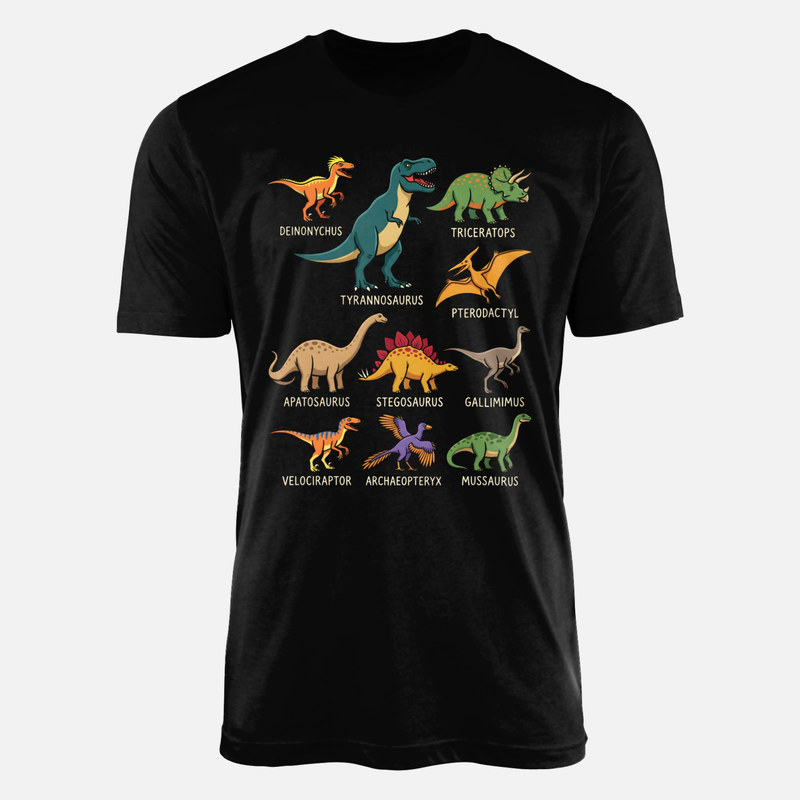 T-shirts: Guide illustr&eacute; des esp&egrave;ces de dinosaures