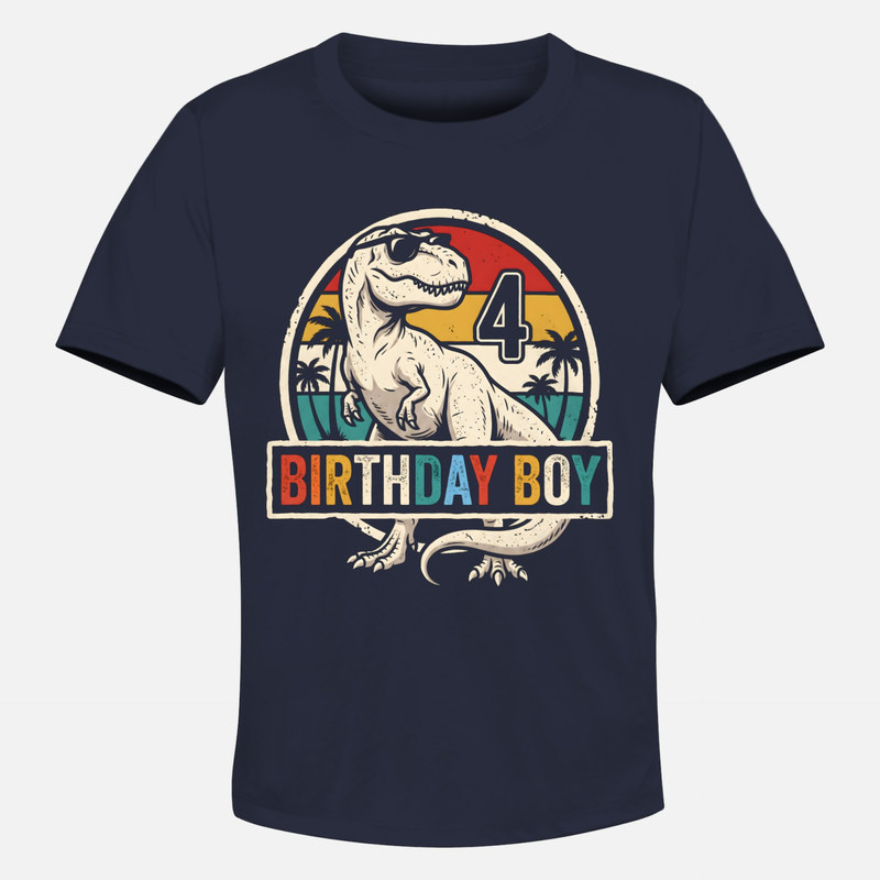 T-shirts: T-Rex lunettes de soleil 4 ans anniversaire
