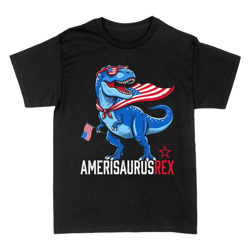 T-shirts: T-Rex patriote am&eacute;ricain